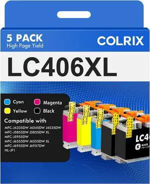 LC406XL LC406 MFC-J4335DW MFC-J5855DW Ink Cartridges for Brother Printer LC406XL LC406 MFC-J4335DW MFC-J5855DW Ink Cartridges for Brother Printer
