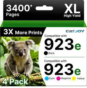923e 923XL 923 Ink Cartridges Combo Pack with Chip 4 Pack 923e 923XL 923 Ink Cartridges Combo Pack with Chip 4 Pack