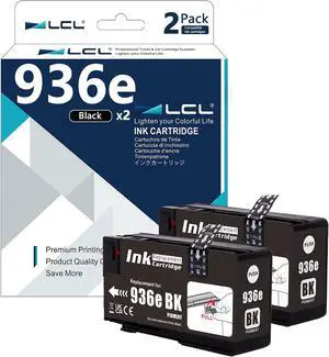 LCL 936e Black Ink Cartridges High Yield Replacement for HP 936XL 936 XL 936e Ink for 9110 9110b 9120 9120b 9122 9125 9128 9130 9130b 9135 9730 9120e 9122e 9125e 9128e 9130e 9135e 9730e Printer(2Pack) LCL 936e Black Ink Cartridges High Yield Replacement for HP 936XL 936 XL 936e Ink for 9110 9110b 9120 9120b 9122 9125 9128 9130 9130b 9135 9730 9120e 9122e 9125e 9128e 9130e 9135e 9730e Printer(2Pack)
