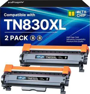 TN830XL Toner for Brother Printer Compatible for Brother 830XL Toner Cartridge TN830 to use with DCP-L2640DW HL-L2460DW MFC-L2820DW HL-L2400D HL-L2405W HL-L2480DW Black High Yield (Black, 2Pack) TN830XL Toner for Brother Printer Compatible for Brother 830XL Toner Cartridge TN830 to use with DCP-L2640DW HL-L2460DW MFC-L2820DW HL-L2400D HL-L2405W HL-L2480DW Black High Yield (Black, 2Pack)