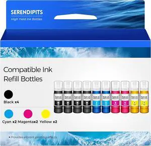 Ink Refill Bottles ET-2800 ET-4800 ET-2400 Replacement for Ink Refill Bottles for ET2400 ET2800 ET4800 ET-2803 ET-2720 ET-2840 ET-4700 ET4810 ET2803 ET2720 2800 2400 4800 Printer Ink Refill Bottles ET-2800 ET-4800 ET-2400 Replacement for Ink Refill Bottles for ET2400 ET2800 ET4800 ET-2803 ET-2720 ET-2840 ET-4700 ET4810 ET2803 ET2720 2800 2400 4800 Printer