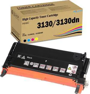 1-Pack 3130 Black Toner Cartridge H516C Compatible with Dell 3130 3130CN 3130CND Printers 9,000 Pages 1-Pack 3130 Black Toner Cartridge H516C Compatible with Dell 3130 3130CN 3130CND Printers 9,000 Pages