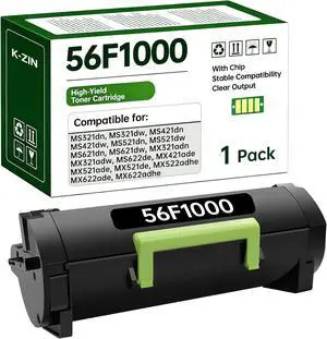 K-ZIN MS521 56F1000 Black Toner Cartridge with Chip 6000 Page K-ZIN MS521 56F1000 Black Toner Cartridge with Chip 6000 Page