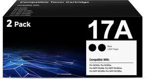 17A Toner Cartridge Compatible Replacement for HP CF217A 17A Black Toner 17A Toner Cartridge Compatible Replacement for HP CF217A 17A Black Toner
