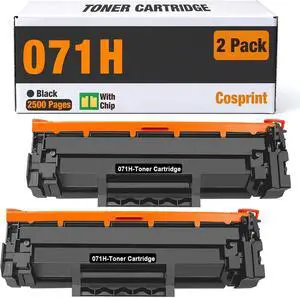 071H 071 High Capacity 2 Black Toner Cartridge with Chip(2,500 Pages) Replacement for Canon 071H/CRG-071 Toner Cartridge for ImageClass LBP122dw MF273dw MF275dw LBP122 LBP120 MF270 MF272dw Printer 071H 071 High Capacity 2 Black Toner Cartridge with Chip(2,500 Pages) Replacement for Canon 071H/CRG-071 Toner Cartridge for ImageClass LBP122dw MF273dw MF275dw LBP122 LBP120 MF270 MF272dw Printer