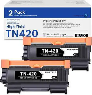TN420 TN-420 High Yield Toner Cartridge Replacement for Brother TN 420 Toner Cartridge Compatible with HL-2230 HL-2240 HL-2270DW HL-2280DW MFC-7240 MFC-7360N MFC-7460DN MFC-7860DW (2Pack, Black) TN420 TN-420 High Yield Toner Cartridge Replacement for Brother TN 420 Toner Cartridge Compatible with HL-2230 HL-2240 HL-2270DW HL-2280DW MFC-7240 MFC-7360N MFC-7460DN MFC-7860DW (2Pack, Black)