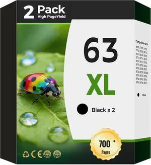 63XL Ink Cartridges Compatible for HP 63 XL Works with Office Jet 3830 3833 63XL Ink Cartridges Compatible for HP 63 XL Works with Office Jet 3830 3833