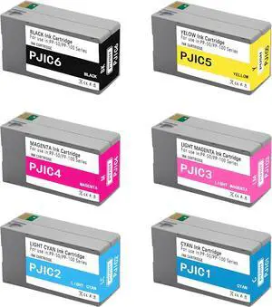 PP50 PP100 Ink Cartridges 6 Color Set PJIC1 PJIC2 PJIC3 PJIC4 PJIC5 PJIC6 C13S02A9991 Suitable for DiscProducer PP-50 PP-100 Printers (Black, Cyan, Magenta, Yellow, Light Cyan, Light Magenta, 6Pcs) PP50 PP100 Ink Cartridges 6 Color Set PJIC1 PJIC2 PJIC3 PJIC4 PJIC5 PJIC6 C13S02A9991 Suitable for DiscProducer PP-50 PP-100 Printers (Black, Cyan, Magenta, Yellow, Light Cyan, Light Magenta, 6Pcs)