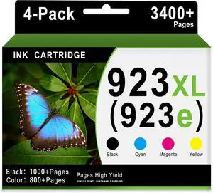 923XL 923e Ink Cartridges 4-Pack Replacement for HP 923 XL 923XL 923e Ink Cartridges 4-Pack Replacement for HP 923 XL