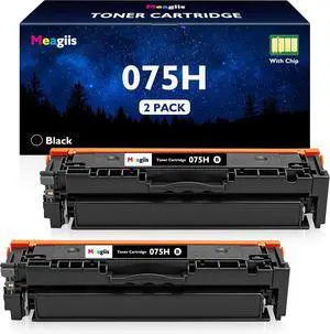 075H Black Toner Cartridge with Chip 2-Pack, Replacement for Canon 075H 075 075H Black Toner Cartridge with Chip 2-Pack, Replacement for Canon 075H 075