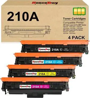 210A Toner Cartridges with Chip Replacement for HP 210A 210X Toner Work for HP Color LaserJet Pro MFP 4301fdw 4301fdn Pro 4201dw 4201dn Series Printer Ink W2100A W2100X High Yield (4-Pack) 210A Toner Cartridges with Chip Replacement for HP 210A 210X Toner Work for HP Color LaserJet Pro MFP 4301fdw 4301fdn Pro 4201dw 4201dn Series Printer Ink W2100A W2100X High Yield (4-Pack)