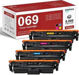 069 Toner Cartridge Set (4-Pack, BK/C/M/Y), Replacement for Canon 069 Toner, Works with Color ImageCLASS MF753Cdw MF751Cdw MF752Cdw MF756Cx LBP674Cdw LBP673Cdw LBP674Cx Printers 069 Toner Cartridge Set (4-Pack, BK/C/M/Y), Replacement for Canon 069 Toner, Works with Color ImageCLASS MF753Cdw MF751Cdw MF752Cdw MF756Cx LBP674Cdw LBP673Cdw LBP674Cx Printers