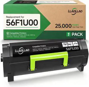 56F1U00 Toner Replacement for Lexmark 56F1U00 Black Toner Cartridge High Yield for MS521 MS621 MS622 MX521 MX522 MX622 Laser Printer (25,000 Pages) 56F1U00 Toner Replacement for Lexmark 56F1U00 Black Toner Cartridge High Yield for MS521 MS621 MS622 MX521 MX522 MX622 Laser Printer (25,000 Pages)