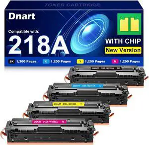218A Toner Cartridges 4 Pack with Chip Compatible Replacement for HP218A 218A Work for Color LaserJet Pro MFP 3301fdw 3301sdw 3301cdw Pro 3201dw Printer W2180A High Yield Toner Cartridges, BCMY 218A Toner Cartridges 4 Pack with Chip Compatible Replacement for HP218A 218A Work for Color LaserJet Pro MFP 3301fdw 3301sdw 3301cdw Pro 3201dw Printer W2180A High Yield Toner Cartridges, BCMY
