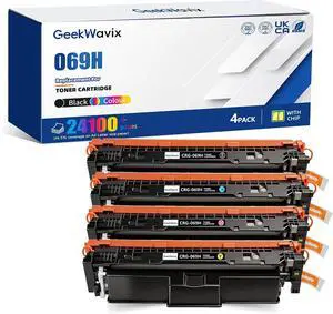 069 Toner Cartridge Replacement for Canon Color imageCLASS MF753Cdw MF752Cdw MF756Cx LBP674Cdw LBP673Cdw, Compatible High Yield Color Laser Toner Cartridge Set with Black Cyan Magenta Yellow, 4 Pack 069 Toner Cartridge Replacement for Canon Color imageCLASS MF753Cdw MF752Cdw MF756Cx LBP674Cdw LBP673Cdw, Compatible High Yield Color Laser Toner Cartridge Set with Black Cyan Magenta Yellow, 4 Pack