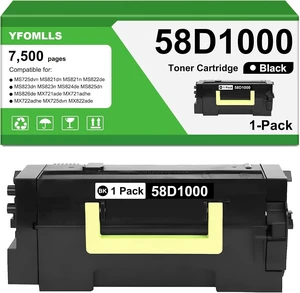 58D1000 Black Toner Cartridge Compatible for Lexmark 58D1000 MS821 Toner 58D1000 Black Toner Cartridge Compatible for Lexmark 58D1000 MS821 Toner