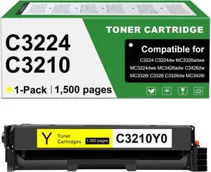 C3210Y0 MC3224 Toner Cartridges Compatible for Lexmark C3224 C3326 Toner Cartridge C3210Y0 for C3210 C3326 C3426 MC3224 MC3326 MC3426 Laser Printers (Y) C3210Y0 MC3224 Toner Cartridges Compatible for Lexmark C3224 C3326 Toner Cartridge C3210Y0 for C3210 C3326 C3426 MC3224 MC3326 MC3426 Laser Printers (Y)