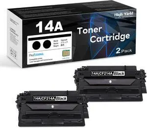 14A Black Toner Cartridge 2-Pack with Chip: Replacement for HP 14A Toner Cartridge CF214A 14X CF214X Works with Laser Enterprise M712 M712n M712xh M712dn M725 M725x M725f M725z M725dn Series Printer 14A Black Toner Cartridge 2-Pack with Chip: Replacement for HP 14A Toner Cartridge CF214A 14X CF214X Works with Laser Enterprise M712 M712n M712xh M712dn M725 M725x M725f M725z M725dn Series Printer