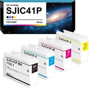SJIC41P Ink Cartridge Remanufactured T52L1 T52L2 T52L3 T52L4 Ink Cartridge Replacement for Colorworks CW-C4000 Label Printer SJIC41P Ink Cartridge Remanufactured T52L1 T52L2 T52L3 T52L4 Ink Cartridge Replacement for Colorworks CW-C4000 Label Printer