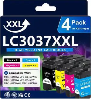 LC3037XXL Super High-Yield Ink Cartridges Replacement for Brother(BK,C,M,Y) LC3037XXL Super High-Yield Ink Cartridges Replacement for Brother(BK,C,M,Y)