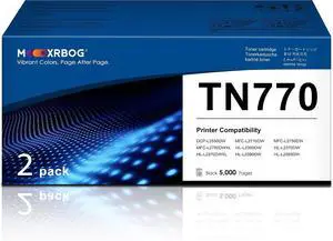 TN770 Black Toner Cartridge (2-Pack) High Yield Replacement for TN-770 Compatible with DCP-L2550DW MFC-L2710DW MFC-L2750DW MFC-L2750DWXL HL-L2350DW HL-L2370DW HL-L2370DWXL Series Laser Printer TN770 Black Toner Cartridge (2-Pack) High Yield Replacement for TN-770 Compatible with DCP-L2550DW MFC-L2710DW MFC-L2750DW MFC-L2750DWXL HL-L2350DW HL-L2370DW HL-L2370DWXL Series Laser Printer
