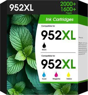 W.L.M 952XL Ink Cartridges Combo Pack 4-Pack Compatible for HP 952XL 952 W.L.M 952XL Ink Cartridges Combo Pack 4-Pack Compatible for HP 952XL 952