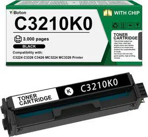 High Yield C3210K0 C3224 Black Toner Cartridge (with Chip) Replacement for Lexmark C3210K0 Compatible with Lexmark C3224 C3326 C3426 MC3224 MC3326 MC3426 Printer High Yield C3210K0 C3224 Black Toner Cartridge (with Chip) Replacement for Lexmark C3210K0 Compatible with Lexmark C3224 C3326 C3426 MC3224 MC3326 MC3426 Printer