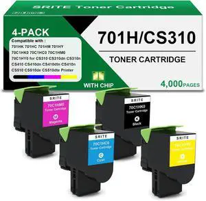 SRITE High Yield CS310 701H Toner Cartridge Compatible for Lexmark CS310dn SRITE High Yield CS310 701H Toner Cartridge Compatible for Lexmark CS310dn