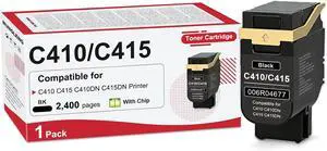 C410 C415 Black Toner Cartridge Compatible for Xerox 006R04677 C410 C415 Black Toner Cartridge Compatible for Xerox 006R04677