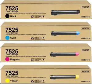 7525 Toner Cartridge High-Yield 006R01513 006R01516 006R01515 006R01514 7525 Toner Cartridge High-Yield 006R01513 006R01516 006R01515 006R01514