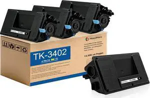 MasaiMara TK-3402 TK3402 1T0C0Y0US0 Compatible Toner Cartridges for Kyocera ECOSYS PA4500x MA4500ix MA4500ifx Laser Printer (Black,4-Pack) MasaiMara TK-3402 TK3402 1T0C0Y0US0 Compatible Toner Cartridges for Kyocera ECOSYS PA4500x MA4500ix MA4500ifx Laser Printer (Black,4-Pack)