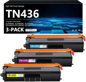 TN436 Toner Cartridge 3-Color Super High Yield TN436C TN436M TN436Y Toner TN436 Toner Cartridge 3-Color Super High Yield TN436C TN436M TN436Y Toner