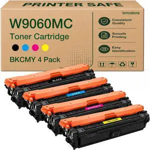 W9060MC W9061MC W9062MC W9063MC Toner Cartridge High Yield Compatible for HP Color LaserJet Managed E55040 E55040DW E57540 E57540dn E57540C Printer 4 Pack (Black Cyan Yellow Magenta) W9060MC W9061MC W9062MC W9063MC Toner Cartridge High Yield Compatible for HP Color LaserJet Managed E55040 E55040DW E57540 E57540dn E57540C Printer 4 Pack (Black Cyan Yellow Magenta)
