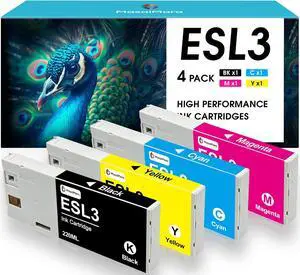 MasaiMara ESL3 ESL3-BK ESL3-CY ESL3-MG ESL3-YE Ink Cartridges Set Compatible for Roland ECO-SOL MAX Printers (Black Cyan Magenta Yellow, 4-Pack) MasaiMara ESL3 ESL3-BK ESL3-CY ESL3-MG ESL3-YE Ink Cartridges Set Compatible for Roland ECO-SOL MAX Printers (Black Cyan Magenta Yellow, 4-Pack)