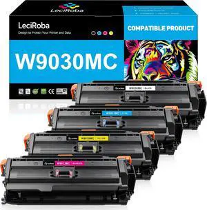 LeciRoba Compatible Toner Cartridge Replacement for HP W9030MC HP W9031MC W9032MC W9033MC Toner Cartridge for HP Color LJ Managed MFP E67550dh E67650dh, Flow E67560z E67660z Printer (4-Pack) LeciRoba Compatible Toner Cartridge Replacement for HP W9030MC HP W9031MC W9032MC W9033MC Toner Cartridge for HP Color LJ Managed MFP E67550dh E67650dh, Flow E67560z E67660z Printer (4-Pack)