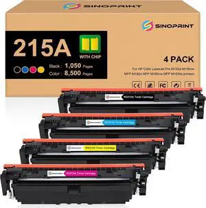 215A Toner cartridges Replacement for hp 215A Toner cartridges W2310A W2311A W2312A W2313A for HP Color Pro MFP M182nw M183fw M182 M183 M155 Printers (4 Packs Black, Cyan, Magenta, Yellow) 215A Toner cartridges Replacement for hp 215A Toner cartridges W2310A W2311A W2312A W2313A for HP Color Pro MFP M182nw M183fw M182 M183 M155 Printers (4 Packs Black, Cyan, Magenta, Yellow)