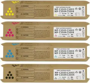 MP C3503 Toner MP C3003 MP C3504 MP C3004 Toner Cartridge 4 Pack MP C3503 Toner MP C3003 MP C3504 MP C3004 Toner Cartridge 4 Pack