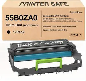 55B0ZA0 Imaging Unit 1-Pack Compatible 55B0ZA0 Imaging Unit Replacement for Lexmark MS331 MS331dn MS431dn MX331adn MX431adn B3340dw B3442dw MB3442adw XM1342 M1342 MB3442i Printer 55B0ZA0 Imaging Unit 1-Pack Compatible 55B0ZA0 Imaging Unit Replacement for Lexmark MS331 MS331dn MS431dn MX331adn MX431adn B3340dw B3442dw MB3442adw XM1342 M1342 MB3442i Printer