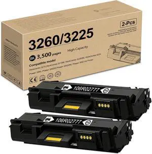 106R02777 Black High Capacity Toner Cartridge (2-Pack,3500 Pages) 106R02777 Black High Capacity Toner Cartridge (2-Pack,3500 Pages)