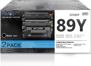 89Y CF289Y Toner Cartridge Black 2-Pack, High Yield Replacement for HP 89Y CF289Y CF289YC, Compatible with LaserJet Enterprise M507n M507dn M507x M507dng M528dn M528f M528c M528z Printer 89Y CF289Y Toner Cartridge Black 2-Pack, High Yield Replacement for HP 89Y CF289Y CF289YC, Compatible with LaserJet Enterprise M507n M507dn M507x M507dng M528dn M528f M528c M528z Printer