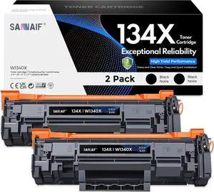 134X W1340X Black Toner Cartridges (2-Pack) High Yield Pages Compatible for hp 134X W1340X Work with LaserJ M209dw M234dw M234sdw M234sdn Printers 134X W1340X Black Toner Cartridges (2-Pack) High Yield Pages Compatible for hp 134X W1340X Work with LaserJ M209dw M234dw M234sdw M234sdn Printers