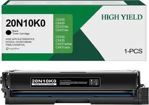 20N10K0 Black Toner Cartridge(1-Pack) - Replacement for Lexmark 20N10K0 20N10 Toner Cartridge S331 CX331 CS331dw CS431dw CX331adwe CX431adw Printer 20N10K0 Black Toner Cartridge(1-Pack) - Replacement for Lexmark 20N10K0 20N10 Toner Cartridge S331 CX331 CS331dw CS431dw CX331adwe CX431adw Printer