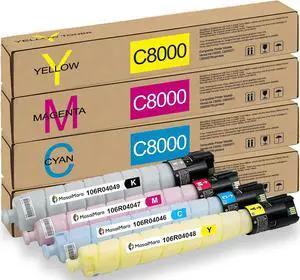 MasaiMara C8000 Compatible Toner Cartridges for Xerox VersaLink C8000 C8000DT C8000DTM Printer (106R04046 Black, 106R04049 Cyan, 106R04047 Magenta, 106R04048 Yellow, 4-Pack) MasaiMara C8000 Compatible Toner Cartridges for Xerox VersaLink C8000 C8000DT C8000DTM Printer (106R04046 Black, 106R04049 Cyan, 106R04047 Magenta, 106R04048 Yellow, 4-Pack)