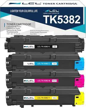 LCL TK5382 Toner Cartridge Replacement for Kyocera TK-5382 TK-5382K TK-5382C TK-5382M TK-5382Y PA4000cx MA4000cix MA4000cifx (4-Pack Black Cyan Magenta Yellow) LCL TK5382 Toner Cartridge Replacement for Kyocera TK-5382 TK-5382K TK-5382C TK-5382M TK-5382Y PA4000cx MA4000cix MA4000cifx (4-Pack Black Cyan Magenta Yellow)