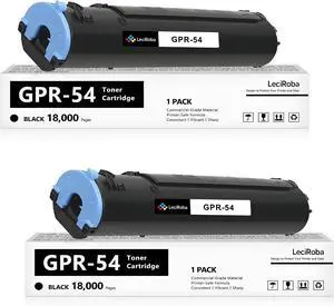 LeciRoba GPR-54 GPR54 Toner Cartridge Replacement for Canon GPR-54 GPR54 Toner for Canon imageRunner Advance 1430 1435 1435i 1435iF 1435P Printer (Black, 2-Pack) LeciRoba GPR-54 GPR54 Toner Cartridge Replacement for Canon GPR-54 GPR54 Toner for Canon imageRunner Advance 1430 1435 1435i 1435iF 1435P Printer (Black, 2-Pack)