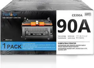 90A CE390A High Yield Black Toner Cartridge with Chip Replacement for HP 90A CE390A, Compatible with LaserJet Enterprise 600 M601 M602 M603 M4555 MFP M602x M602n M603dn Printer 90A CE390A High Yield Black Toner Cartridge with Chip Replacement for HP 90A CE390A, Compatible with LaserJet Enterprise 600 M601 M602 M603 M4555 MFP M602x M602n M603dn Printer