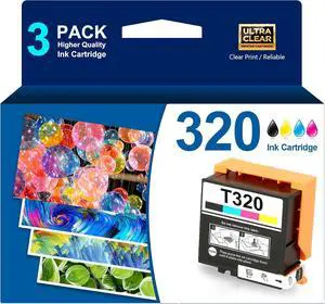 Remanufactured 320 Ink Cartridge High Yield 320 T320 320XL Ink Combo 3 Pack Compatible with PictureMate PM-400 PM 400 Photo Printer,Black Cyan Magenta Yellow Remanufactured 320 Ink Cartridge High Yield 320 T320 320XL Ink Combo 3 Pack Compatible with PictureMate PM-400 PM 400 Photo Printer,Black Cyan Magenta Yellow