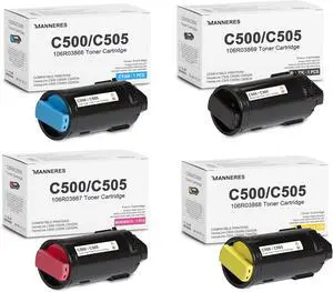 VersaLink C500 / C505 Extra High Capacity Toner Cartridge (4-Pack, Black/Cyan/Magenta/Yellow): 106R03869 106R03866 106R03867 106R03868 Toner Cartridge Replacement for Xerox VersaLink C500 C505 Printer VersaLink C500 / C505 Extra High Capacity Toner Cartridge (4-Pack, Black/Cyan/Magenta/Yellow): 106R03869 106R03866 106R03867 106R03868 Toner Cartridge Replacement for Xerox VersaLink C500 C505 Printer