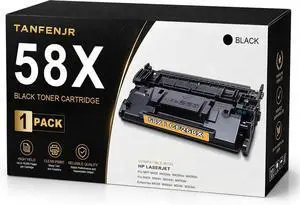 58X CF258X High Yield Black Toner Cartridges 1-Pack with Chip, Compatible Replacement for HP 58X CF258X 58A CF258A, Work with LaserJet Pro M404n M404dn M404dw MFP M428dw M428fdw M428fdn Printer 58X CF258X High Yield Black Toner Cartridges 1-Pack with Chip, Compatible Replacement for HP 58X CF258X 58A CF258A, Work with LaserJet Pro M404n M404dn M404dw MFP M428dw M428fdw M428fdn Printer