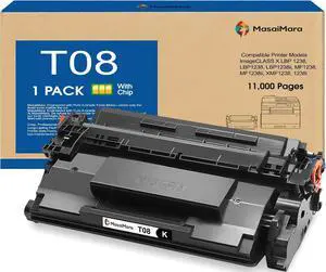 MasaiMara High Capacity T08 3010C005AA 11,000 Pages Compatible Black Toner Cartridge for Canon ImageCLASS X LBP 1238, LBP1238, LBP1238ii, MF1238, MF1238ii, XMF1238, 1238i Printer MasaiMara High Capacity T08 3010C005AA 11,000 Pages Compatible Black Toner Cartridge for Canon ImageCLASS X LBP 1238, LBP1238, LBP1238ii, MF1238, MF1238ii, XMF1238, 1238i Printer